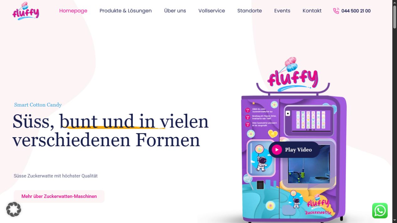 Fluffy — website preview